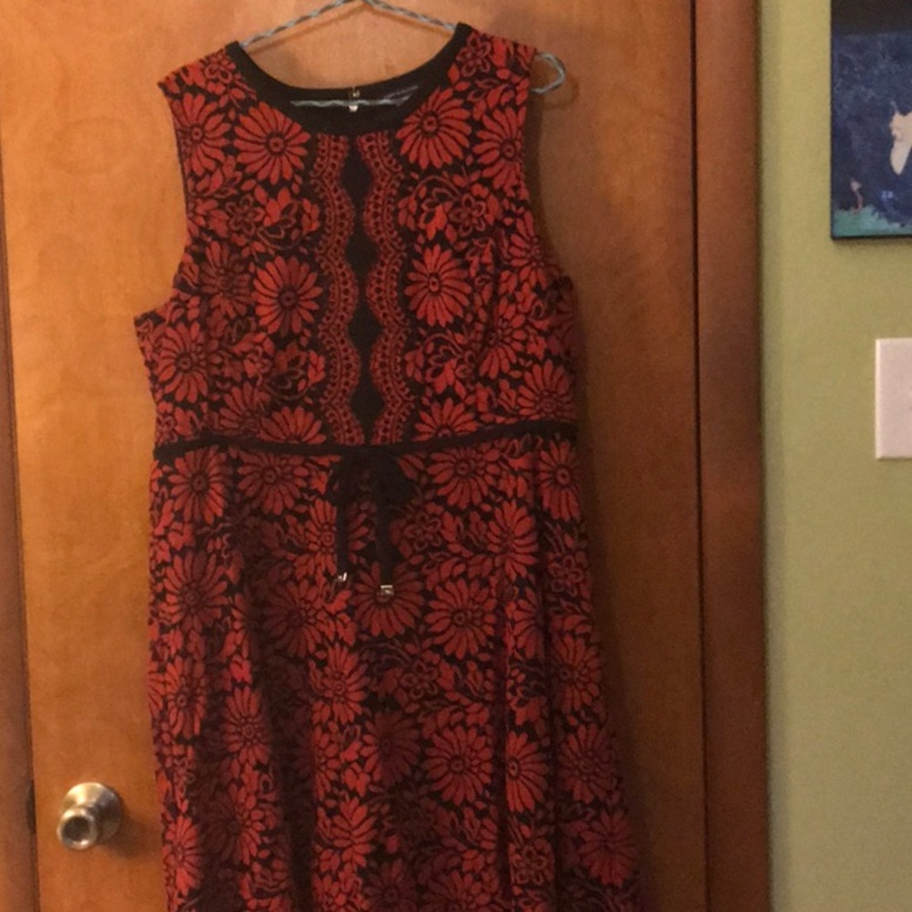 Tommy Hilfiger Red and Black dress.